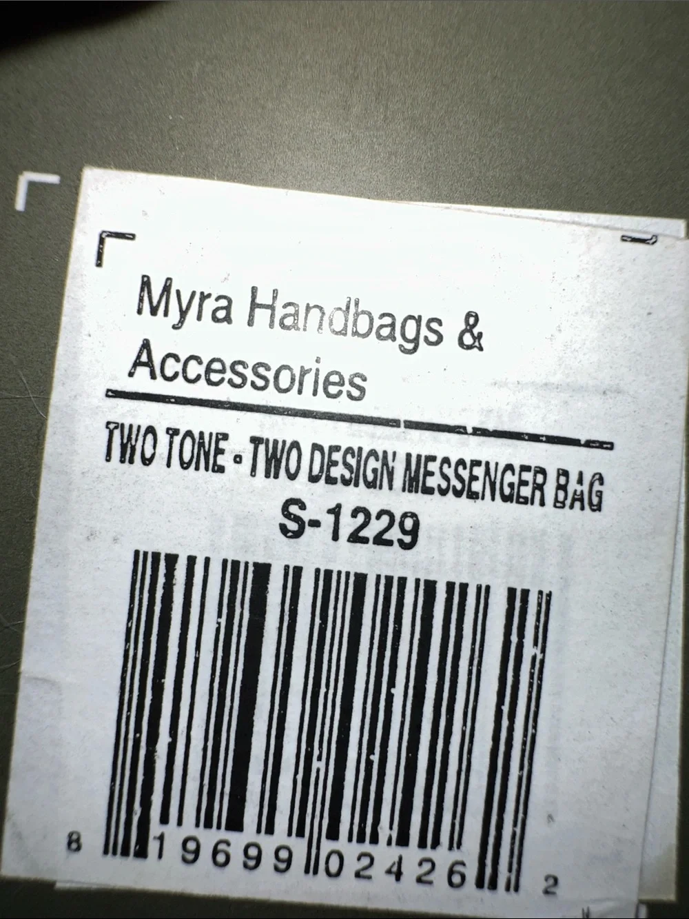 NWT Myra Two Tone Messenger Bag brown suede leather cow hide adj rem strap